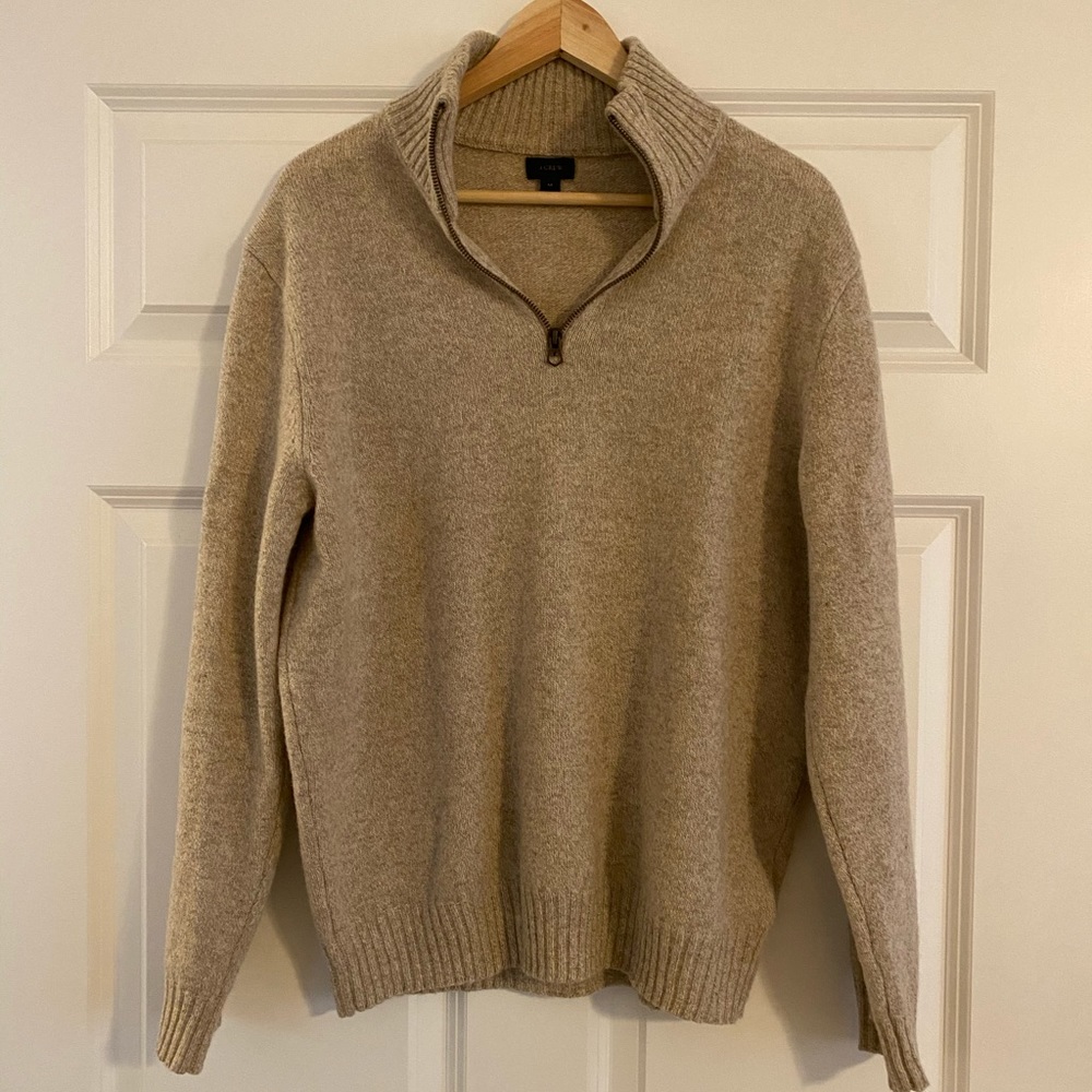 J Crew Quarter Zip Pullover Sweater
